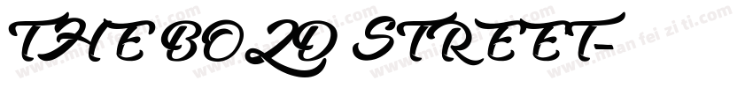 THE BOLD STREET字体转换